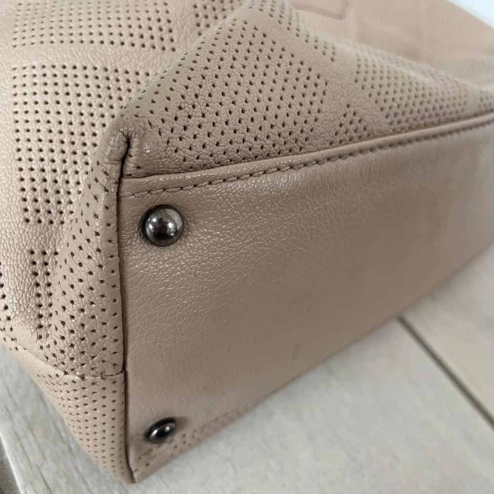 Chanel Beige Perforated Caviar Tote - Picture 14 of 16